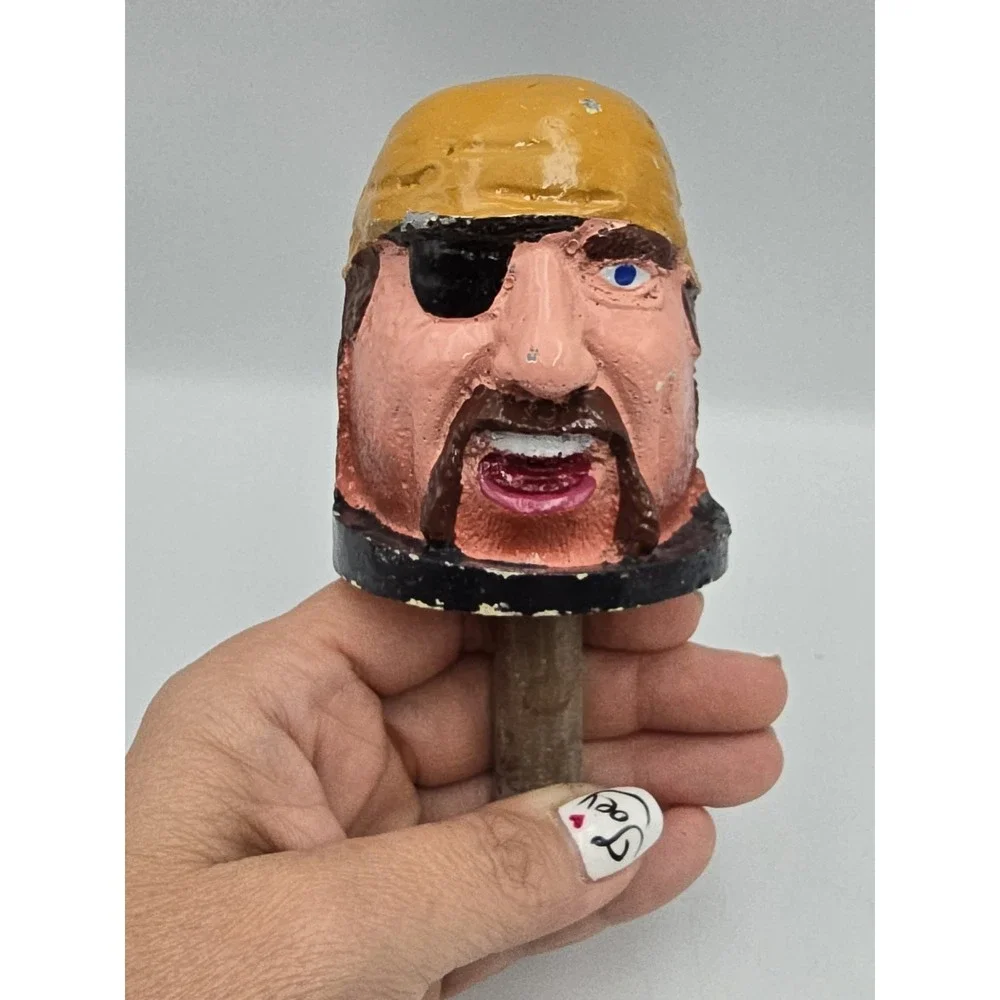 Whack Whac A Mole Arcade Head Pirate Eyepatch Carnival Part Folk Art Industrial